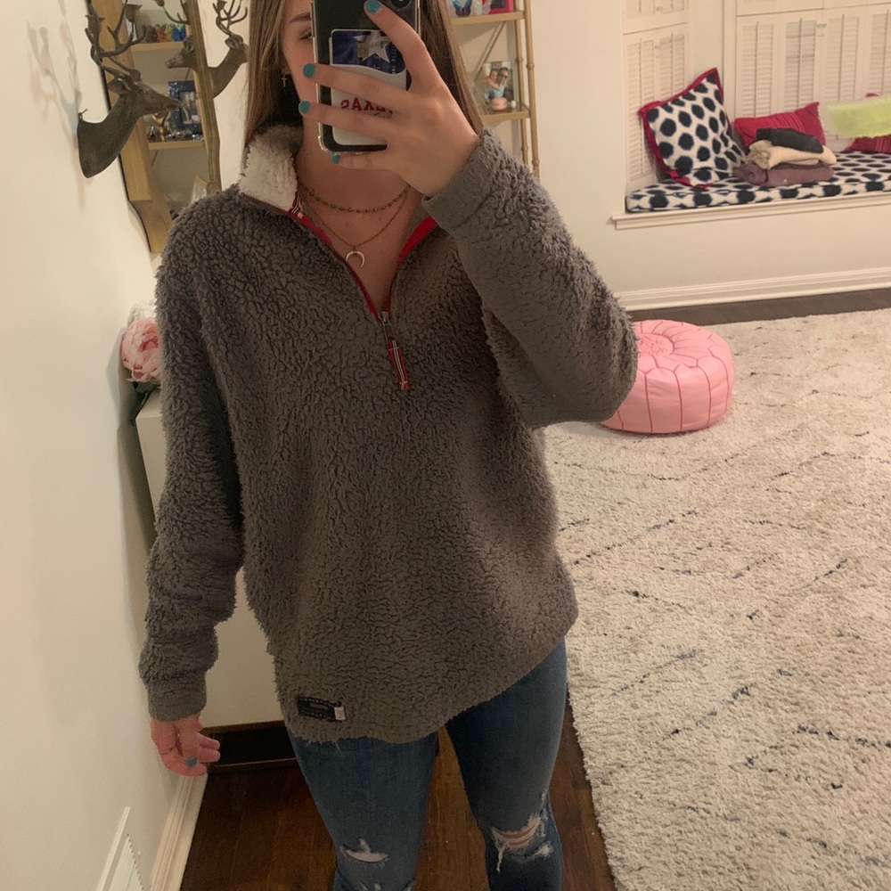 Gray soft Southern Marsh pullover